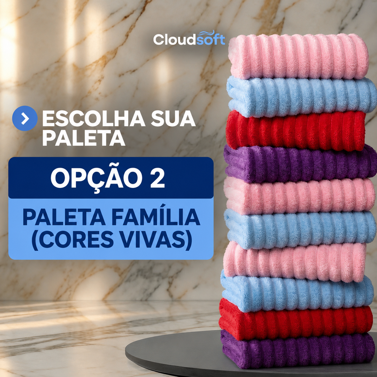 Kit 10 Toalhas de Premium Algodão Turco + 10 Rosto (BRINDE)