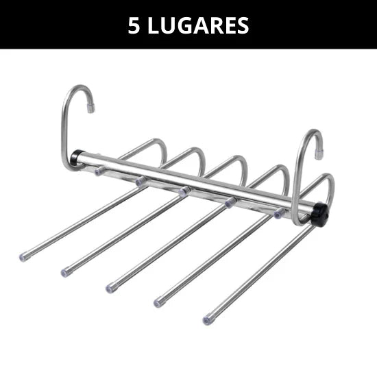 Cabide para Guarda-Roupa em Inox