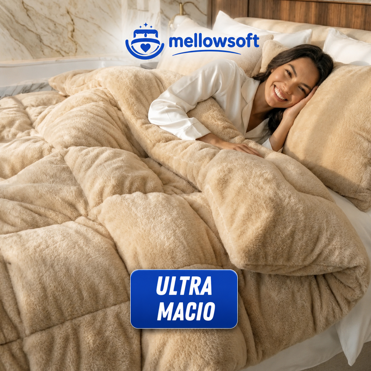 [COMPRE 1, LEVE 3] MellowSoft™ Edredom Premium Algodão Turco - Conforto de Hotel 5 Estrelas