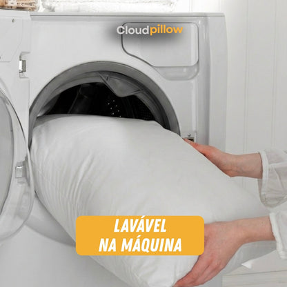 CloudPillow™ Travesseiro Premium Pluma de Ganso - Conforto de Hotel 5 Estrelas