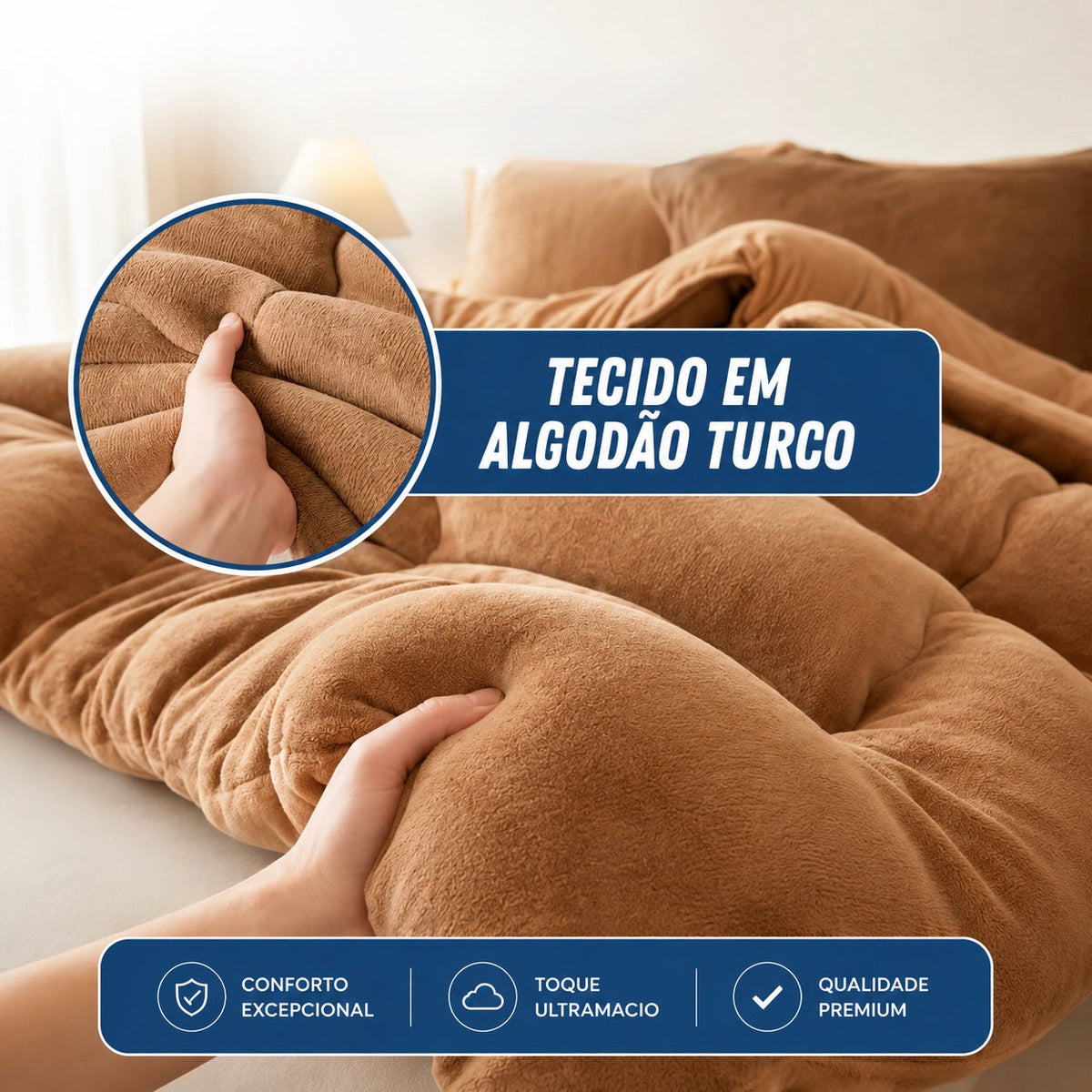 [COMPRE 1, LEVE 3] MellowSoft™ Edredom Premium Algodão Turco - Conforto de Hotel 5 Estrelas