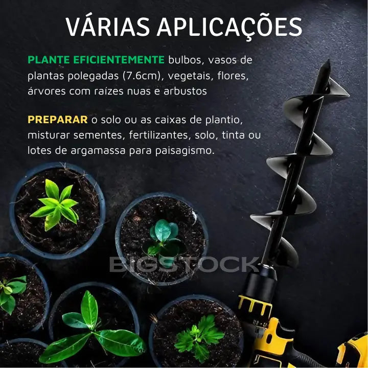 Broca Para Jardinagem Espiral Garden Auger Bigstock