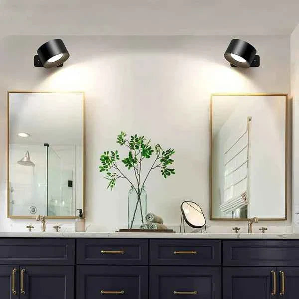 Arandela de Parede Interna LED Bifocal Sem Fio - 2 Unidades