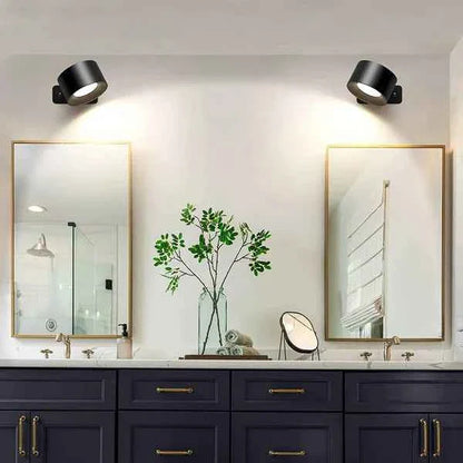 Arandela de Parede Interna LED Bifocal Sem Fio - 2 Unidades