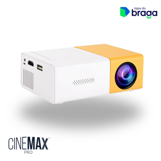 CineBox HD™ Projetor Portátil + BRINDE Tela 200 Polegadas —Transforme Sua Casa em um Cinema