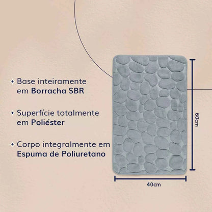 Tapete para Banheiro Antiderrapante Absorvente