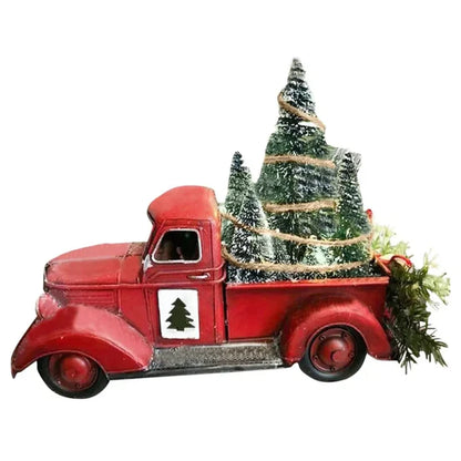 Decoração de Natal Caminhão Retrô Com Luzes