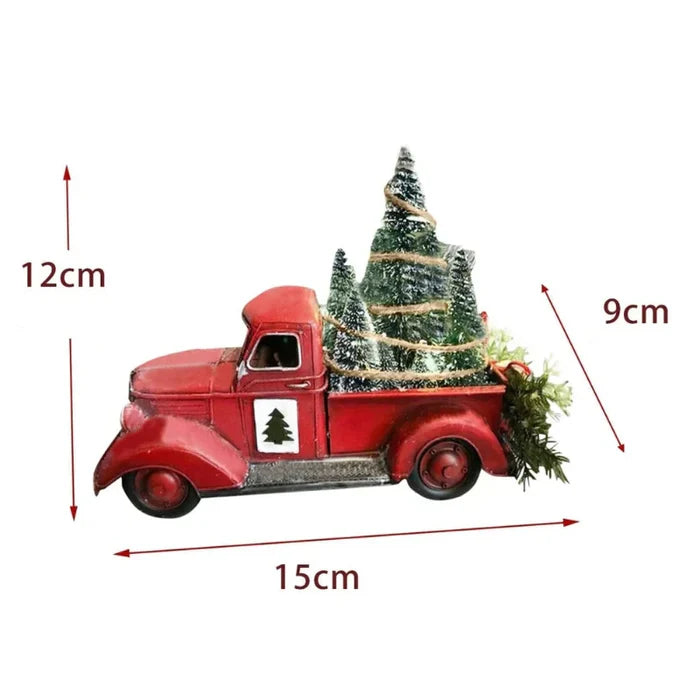 Decoração de Natal Caminhão Retrô Com Luzes