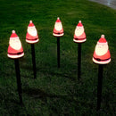 Decoração de Natal para Jardim Luminária Solar de Espeto 5 em 1 Papai Noel Bigstock
