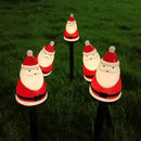 Decoração de Natal para Jardim Luminária Solar de Espeto 5 em 1 Papai Noel Bigstock