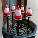 Decoração de Natal para Jardim Luminária Solar de Espeto 5 em 1 Papai Noel Bigstock