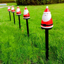 Decoração de Natal para Jardim Luminária Solar de Espeto 5 em 1 Papai Noel Bigstock
