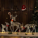 Decoração de Natal para Jardim Luzes LED Renas Natalinas Bigstock (Kit com 3 Peças)