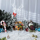 Decoração de Natal para Jardim Luzes LED Renas Natalinas Bigstock (Kit com 3 Peças)