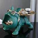 Escultura Decorativa e Porta Objetos com Bandeja Bulldog Big Mouth Bigstock