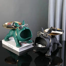 Escultura Decorativa e Porta Objetos com Bandeja Bulldog Big Mouth Bigstock