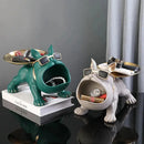 Escultura Decorativa e Porta Objetos com Bandeja Bulldog Big Mouth Bigstock