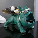 Escultura Decorativa e Porta Objetos com Bandeja Bulldog Big Mouth Bigstock