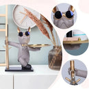Escultura Decorativa e Porta Objetos com Bandeja Bulldog Chavoso Bigstock