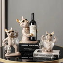 Esculturas Decorativa Porta Vinho e Taça Bigstock