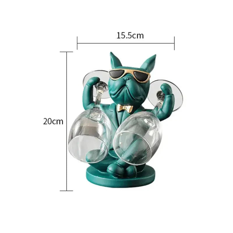 Esculturas Decorativa Porta Vinho e Taça Bigstock