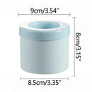 Forma de Gelo de Silicone Redonda com Tampa