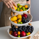 Fruteira de Mesa Moderna com Madeira Nobre para Cozinha 2 a 3 Andares Bigstock
