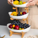 Fruteira de Mesa Moderna com Madeira Nobre para Cozinha 2 a 3 Andares Bigstock