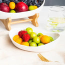 Fruteira de Mesa Moderna com Madeira Nobre para Cozinha 2 a 3 Andares Bigstock