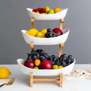 Fruteira de Mesa Moderna com Madeira Nobre para Cozinha 2 a 3 Andares Bigstock