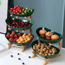 Fruteira de Mesa Moderna com Madeira Nobre para Cozinha 2 a 3 Andares Bigstock