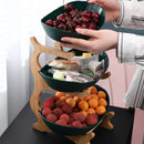 Fruteira de Mesa Moderna com Madeira Nobre para Cozinha 2 a 3 Andares Bigstock
