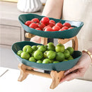 Fruteira de Mesa Moderna com Madeira Nobre para Cozinha 2 a 3 Andares Bigstock