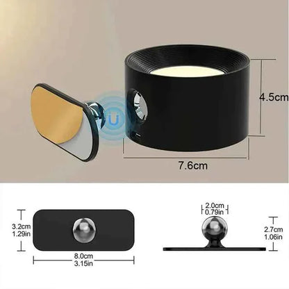 Arandela de Parede Interna LED Bifocal Sem Fio - 2 Unidades