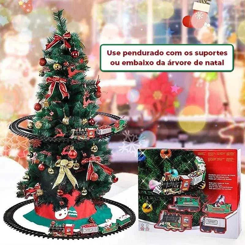 Locomotiva Decorativa Elétrica para Árvore de Natal Bigstock