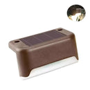 Luminária Externa de Led Solar À Porva D'água Para Muro, Escada, Cercas Bigstock