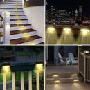 Luminária Externa de Led Solar À Porva D'água Para Muro, Escada, Cercas Bigstock