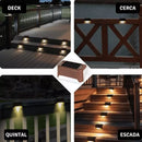 Luminária Externa de Led Solar À Porva D'água Para Muro, Escada, Cercas Bigstock