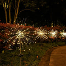Luminária Solar para Jardim Fogos de Artifício Bigstock