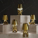 Luminária de Mesa Dourada Italian Brothers Thinker Bigstock