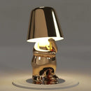 Luminária de Mesa Dourada Italian Brothers Thinker Bigstock
