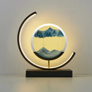 Luminária de Mesa LED Ampulheta Decorativa de Dunas Moderna SandArt Bigstock