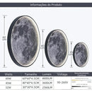 Luminária de Parede 3D Lua Cheia com Controle Remoto Bigstock