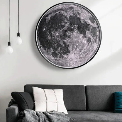 Luminária de Parede 3D Lua Cheia com Controle Remoto Bigstock