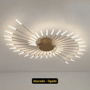 Luminária de Teto LED Moderna para Sala ou Quarto Fogos de Artifícios Bigstock