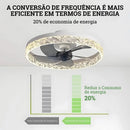 Luminária e Ventilador de Teto com Controle Remoto Escandinavo Bigstock