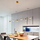 Lustre Pendente Moderno Dourado Led