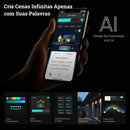 Luzes LED Arco-Íris Inteligente com Controle Remoto e APP para Uso Interno e Externo Bigstock