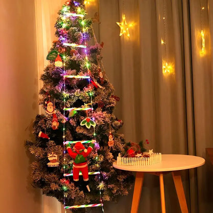 Luzes de Natal LED Escada do Papai Noel Bigstock