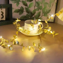 Planta Artificial Folhas de Ouro com Luz de Led para Decoração Bigstock
